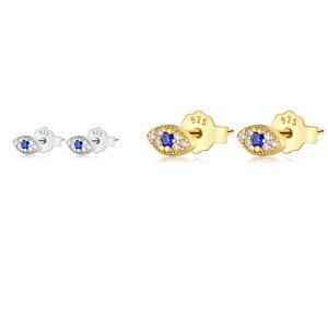 Evil eye earrings